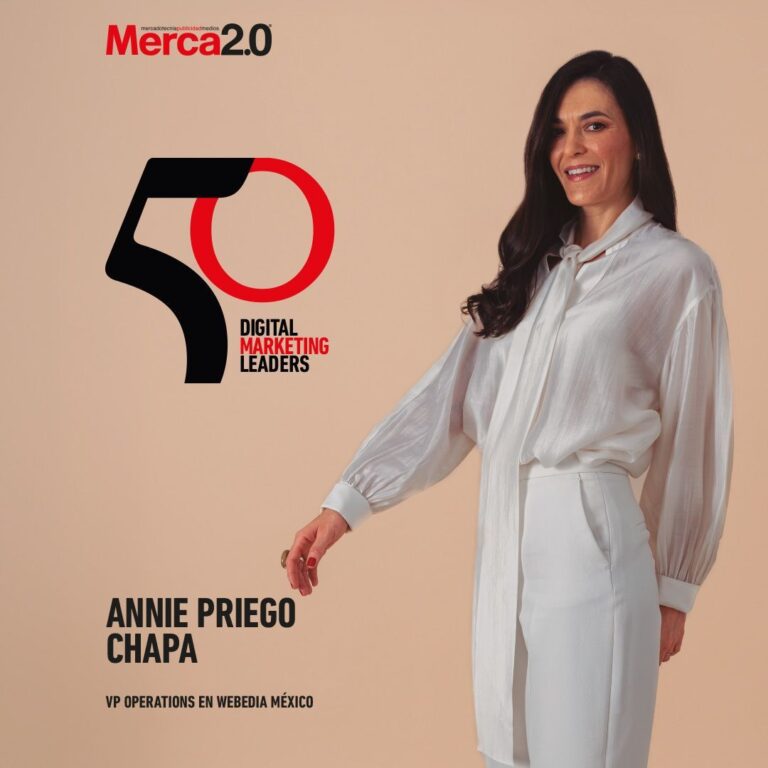 Annie Priego, VP Operations Director de Webedia México, es reconocida entre los 50 Digital Marketing Leaders de México